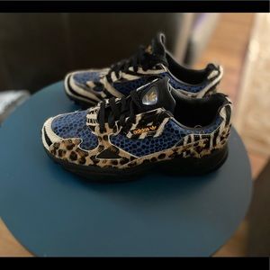 NWT, Adidas Falcon Leopard, size 7.5 (wide)